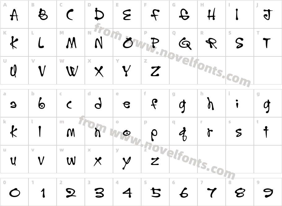 HooplaCharacter Map