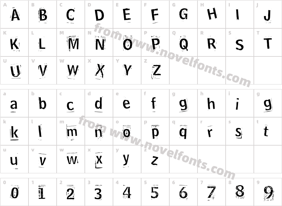 Hoosker DooCharacter Map