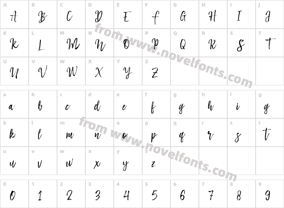 HorbellyCharacter Map