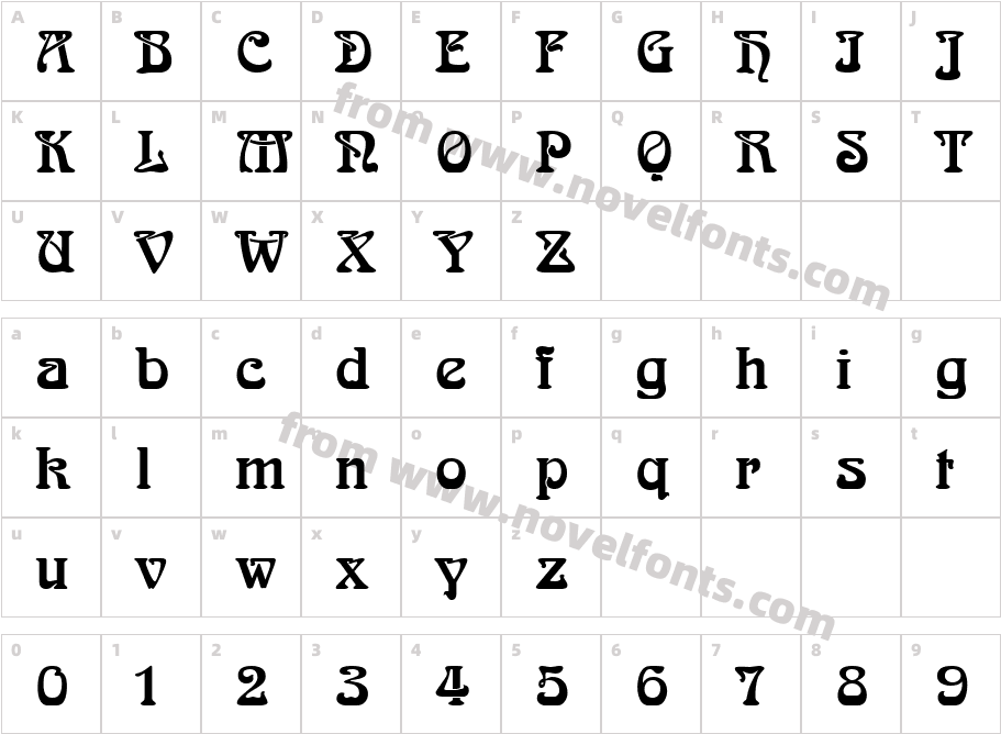 HorizonCharacter Map