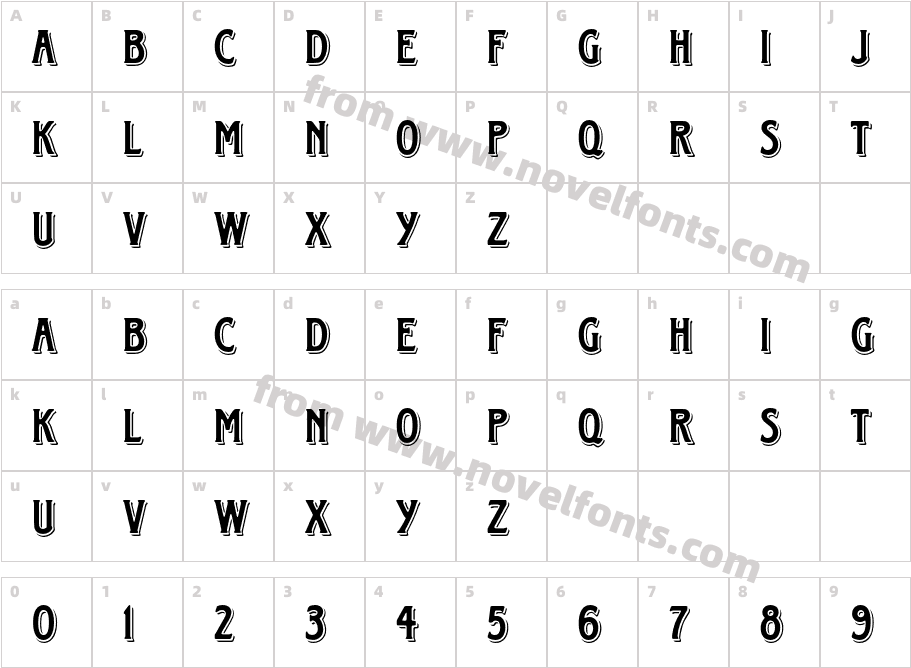 Horndon D OTCharacter Map