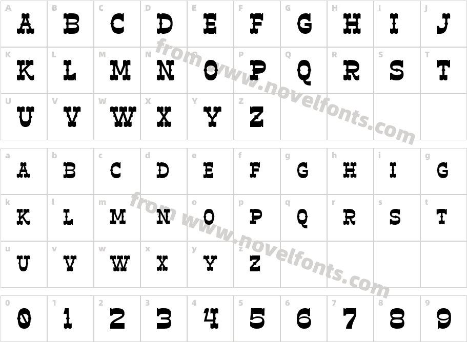 Horse BelonkCharacter Map