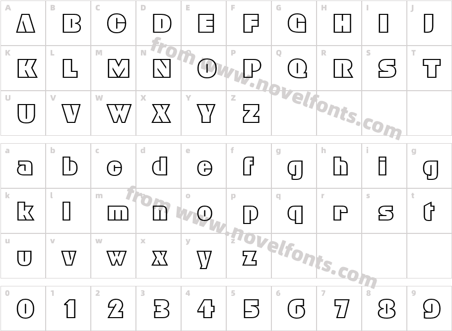 FFX Block OutlineCharacter Map