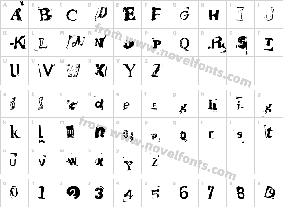 HotPlate LT Std 1Character Map