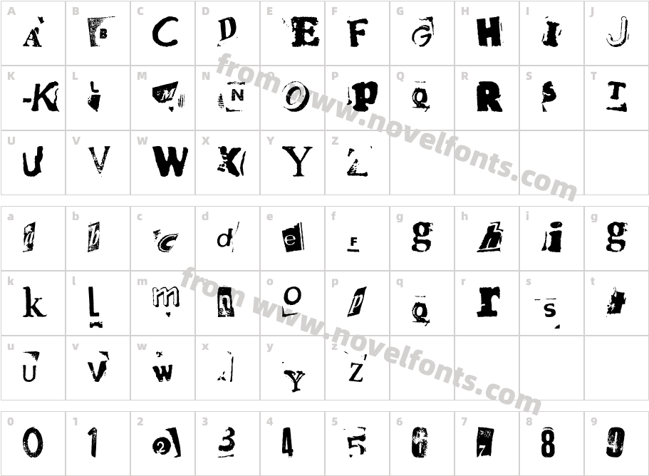 HotPlate LT Std 3Character Map