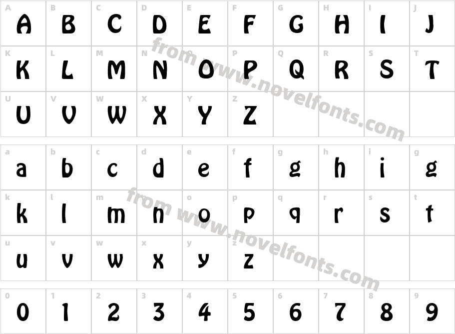 HoubaCharacter Map