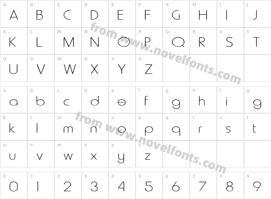 Howard-Light WdCharacter Map