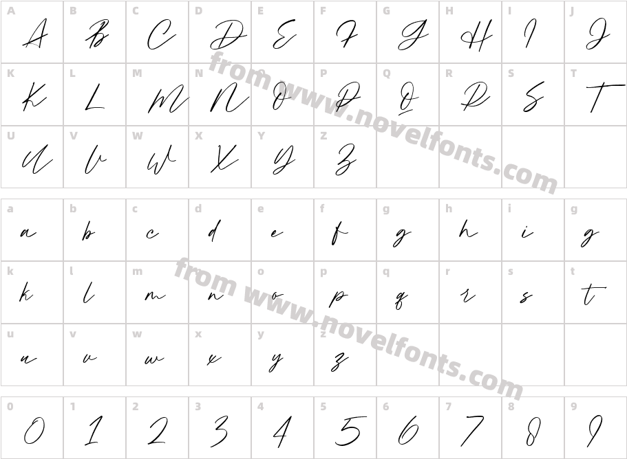 HundredSignatureCharacter Map