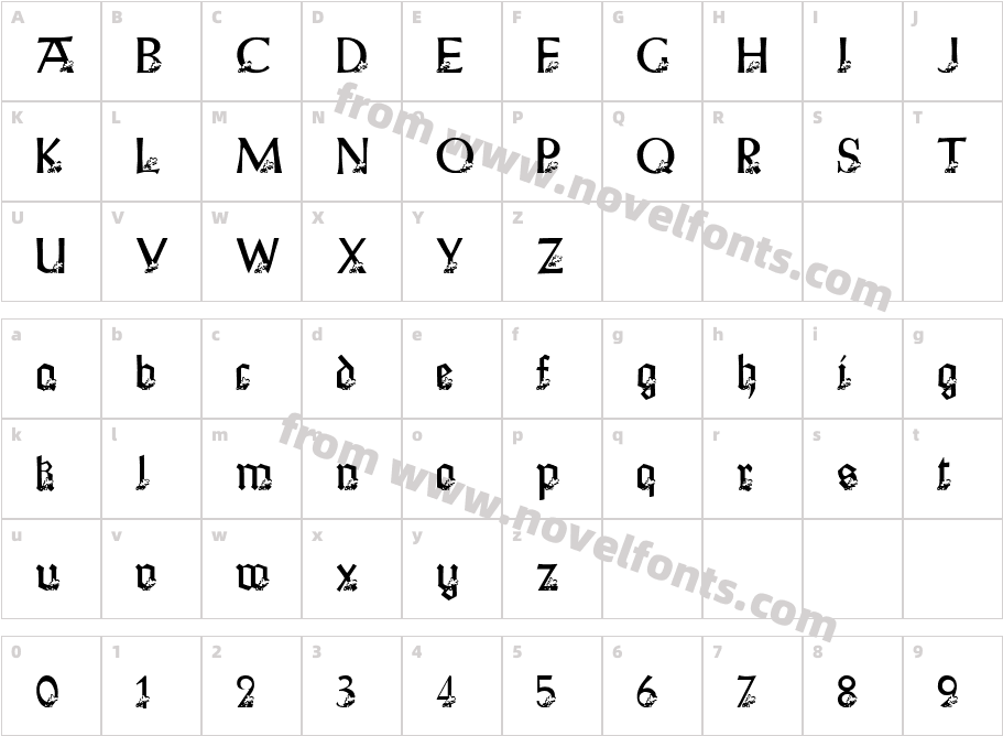 Hunting BeckerCharacter Map