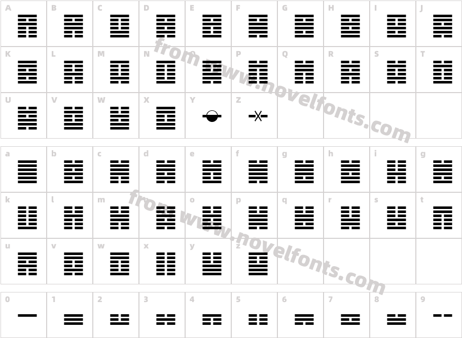 IChingCharacter Map
