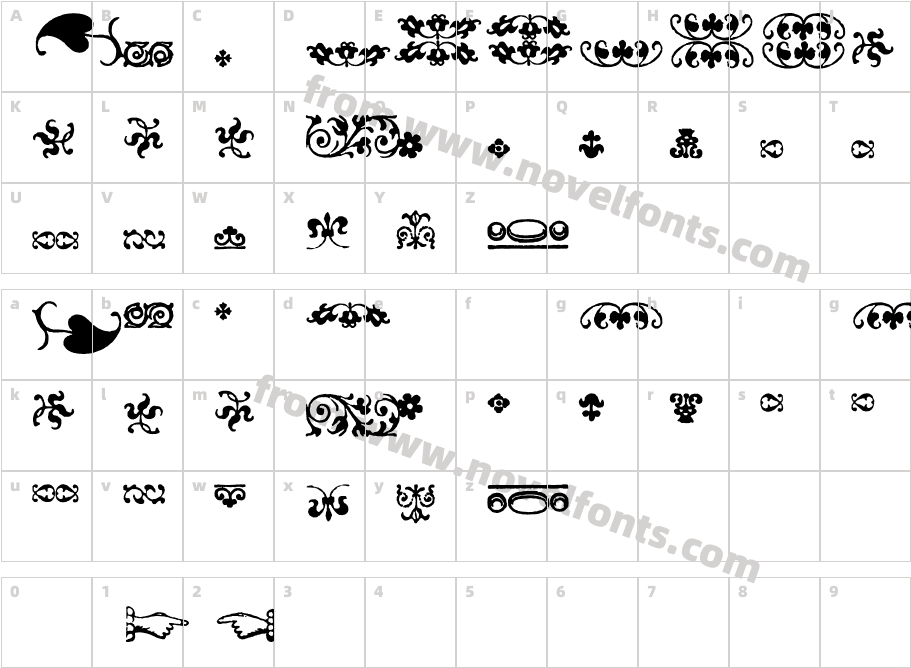 IM_FELL_FLOWERS_2Character Map