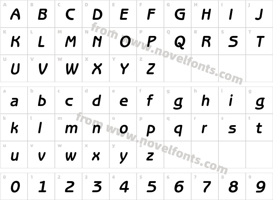 ITC Benguiat Gothic Std MedCharacter Map