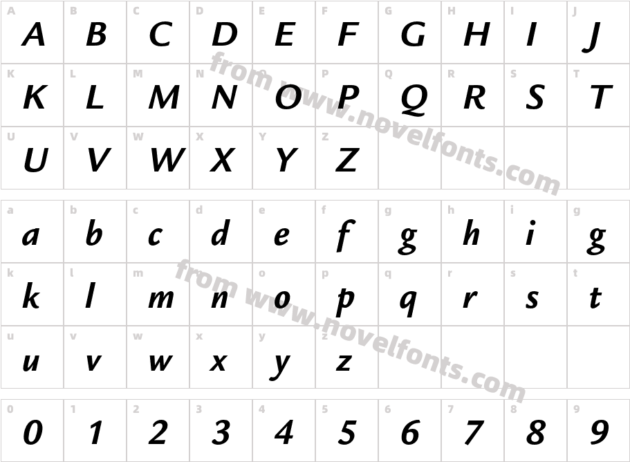 ITC Legacy Sans Std BookCharacter Map