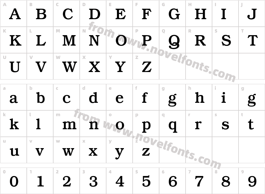 ITC-Bookman-Std-Medium_24519Character Map