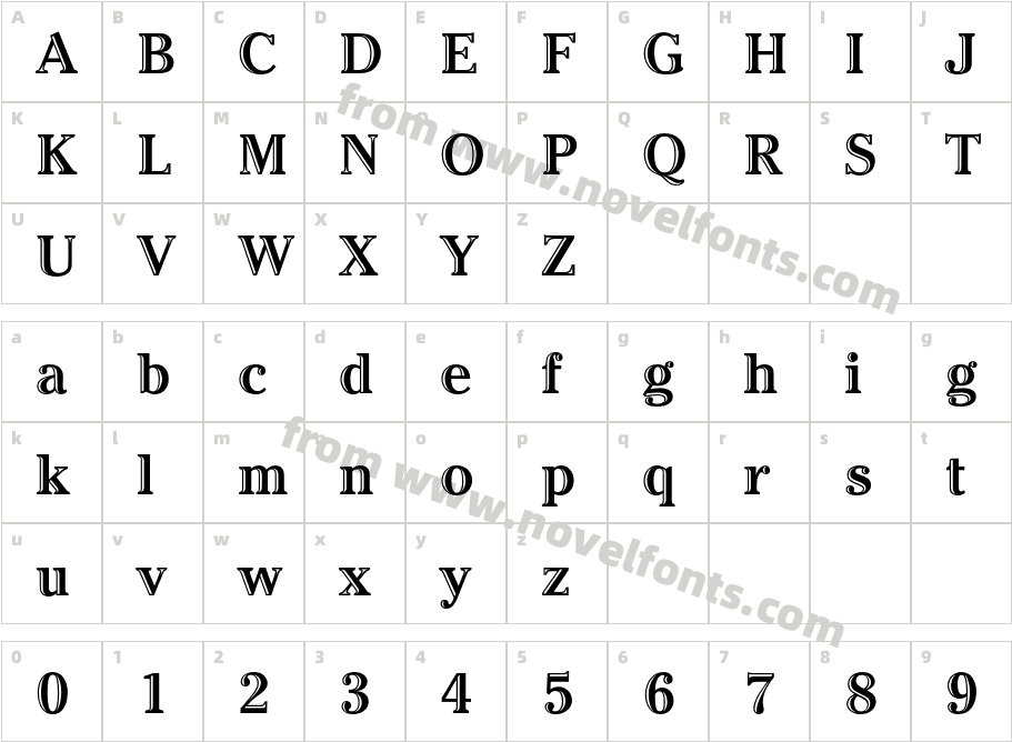 ITC-Cheltenham-Handtooled-Std-Bold_24553Character Map