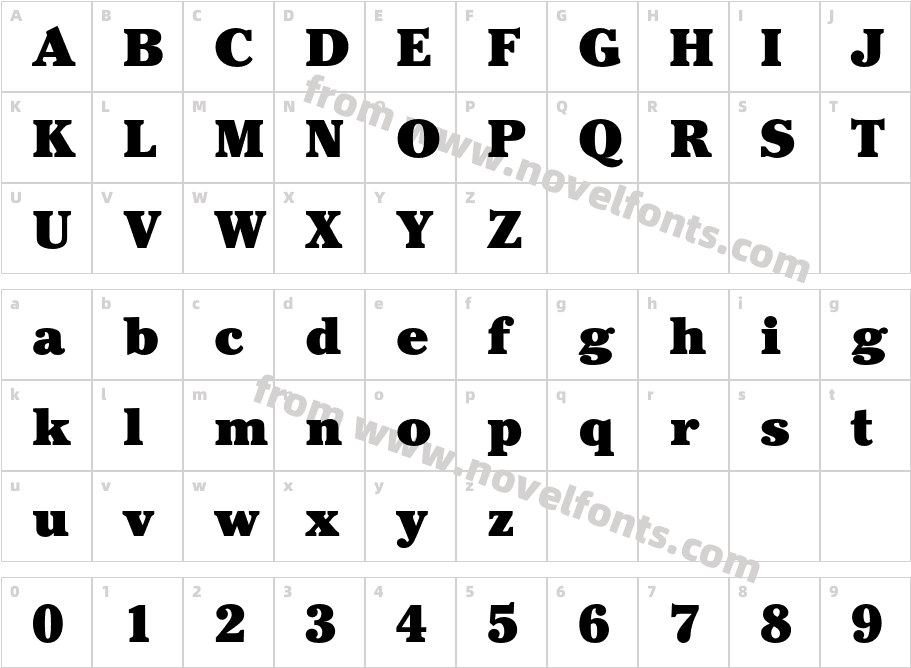 ITC-Cheltenham-Std-Ultra_24569Character Map