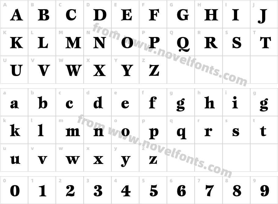 ITC-Esprit-Std-Black_24593Character Map