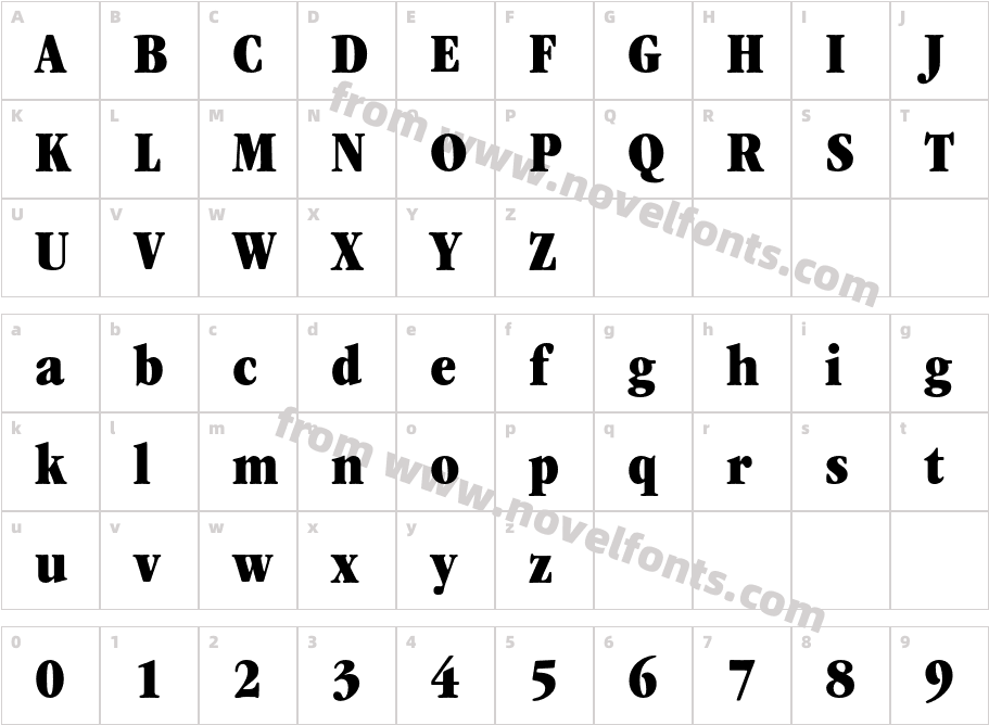 ITC-Garamond-Std-Ultra-Narrow_24662Character Map