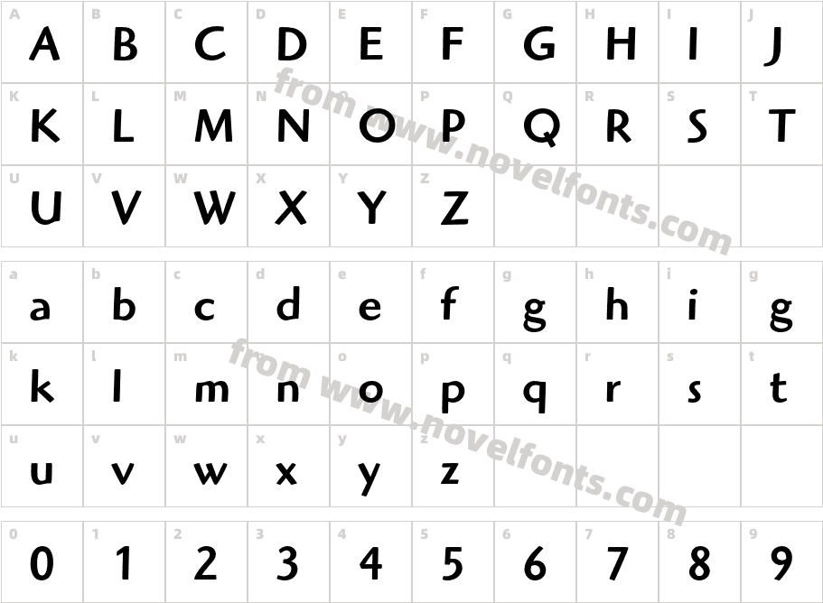 ITC-Highlander-Std-Medium_24683Character Map