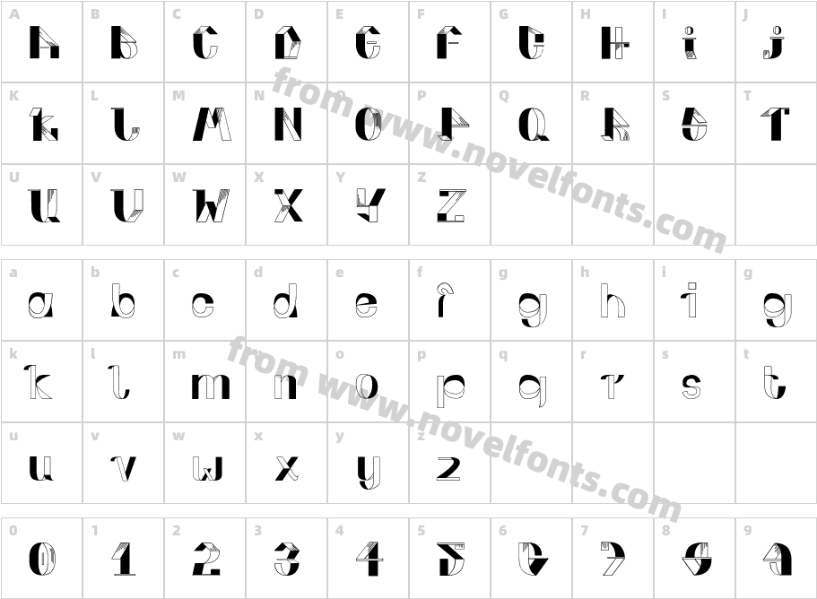 FOLD UP v3Character Map