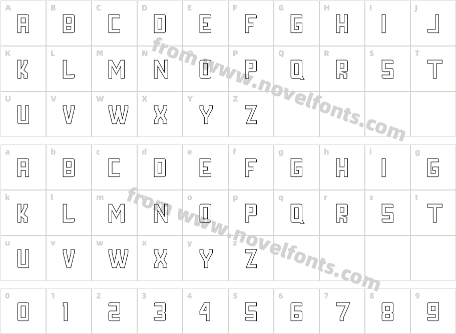 FORNEVER StrokeCharacter Map