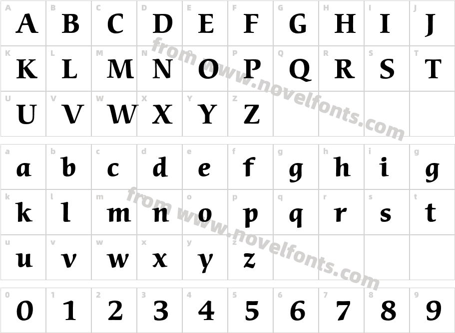 ITCCerigoCharacter Map