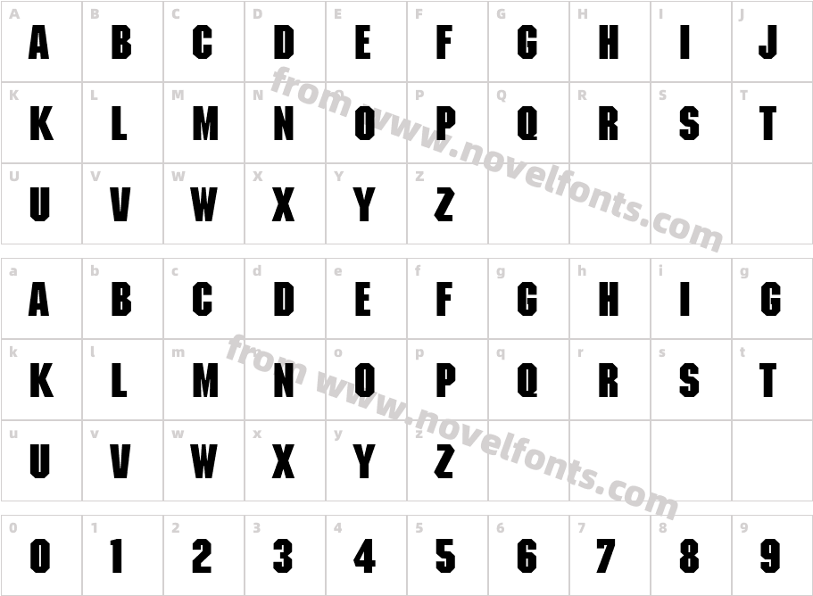 ITCMachineCharacter Map