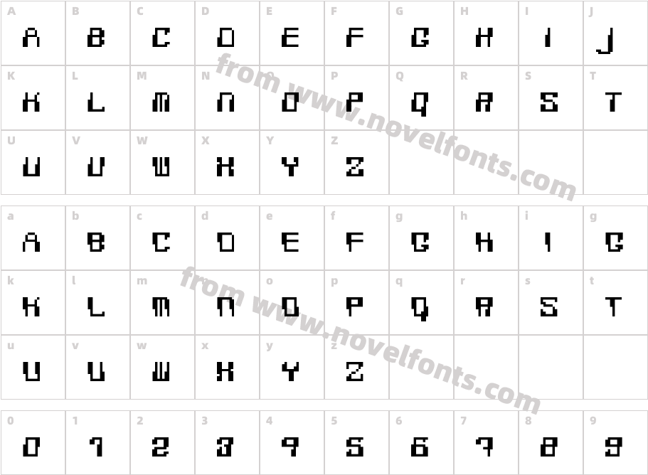 FSPxKayahD70 RegularCharacter Map