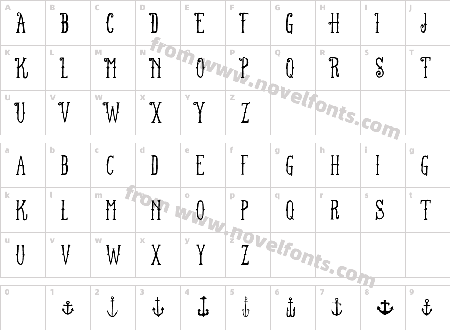 FT Anchor Yard RegularCharacter Map