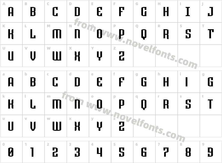 Icewave ExpandedCharacter Map