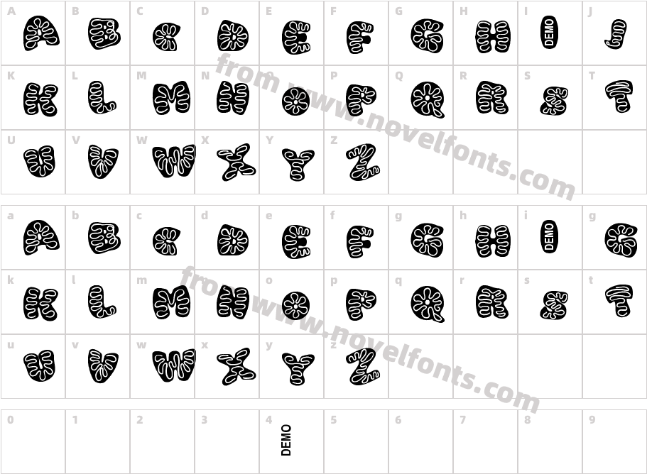 Icingcookies-DemoCharacter Map