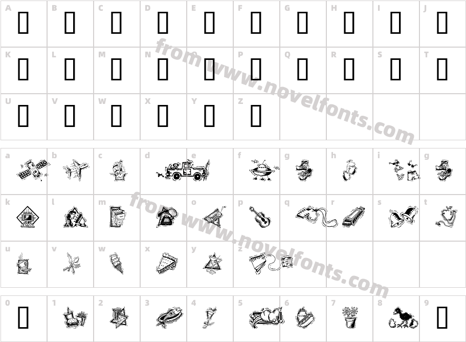 IconettesCharacter Map