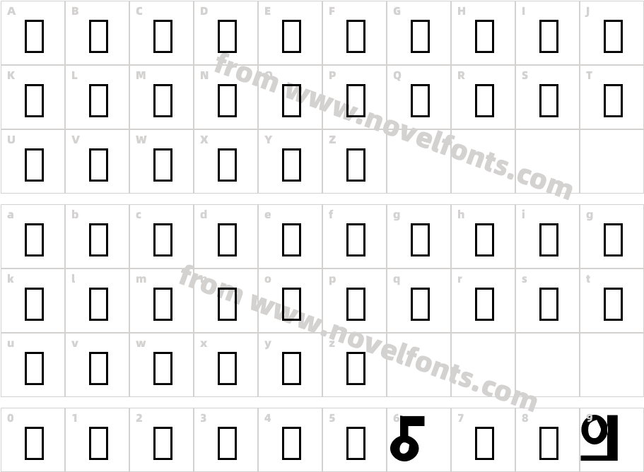 IconienCharacter Map