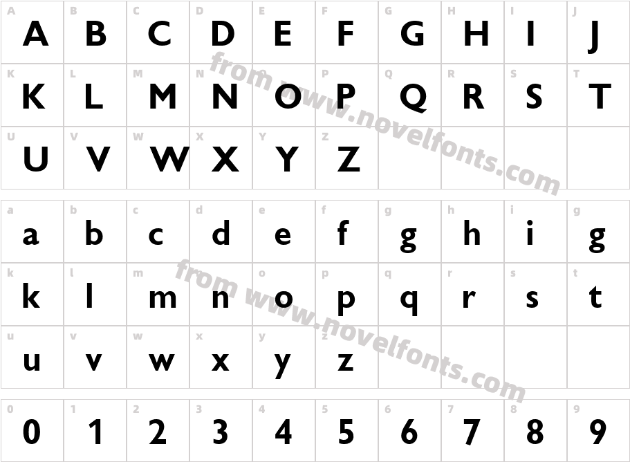 IdiomSSK-Bold_23548Character Map