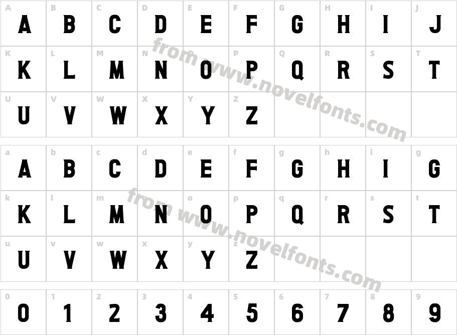 Imagine SerifCharacter Map