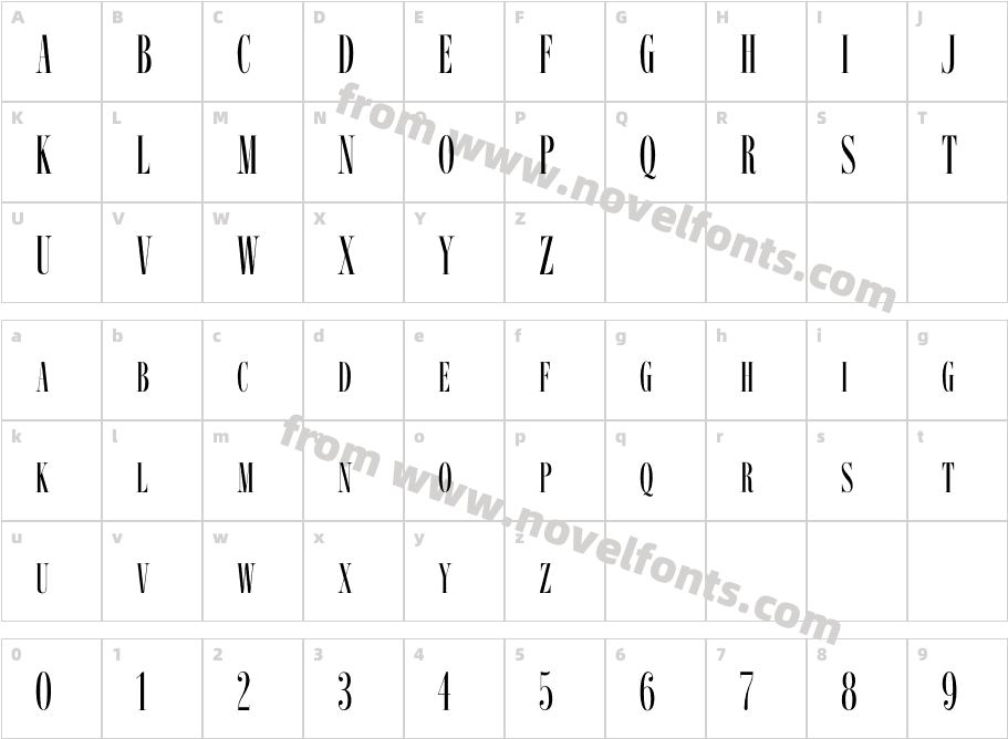 ImprimeurClassique-RegCharacter Map