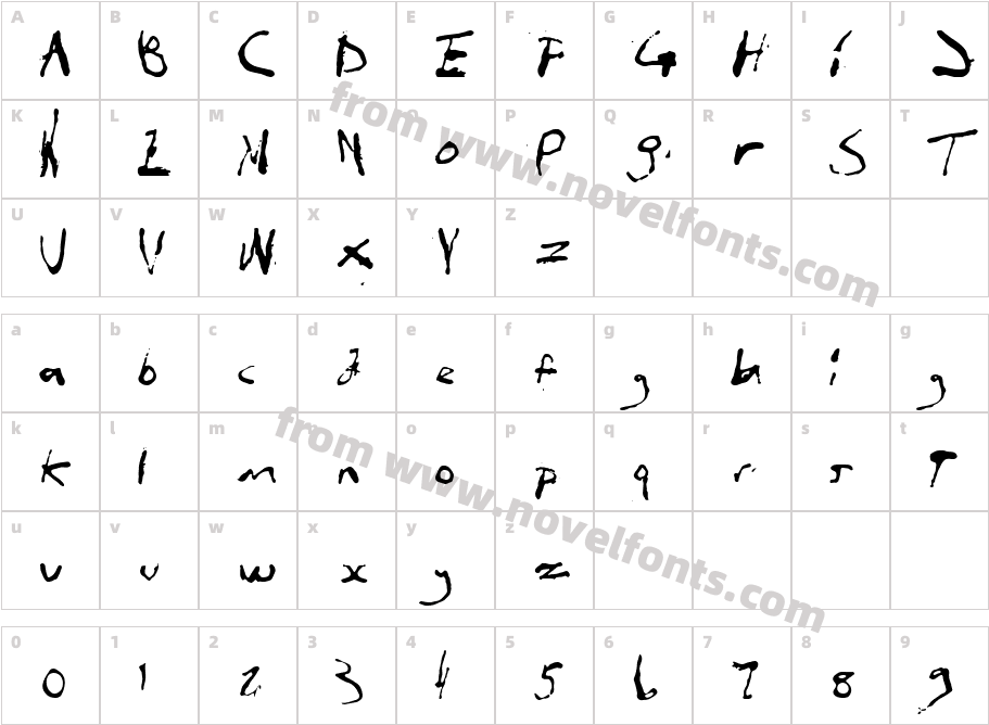 InXanthumGumCharacter Map