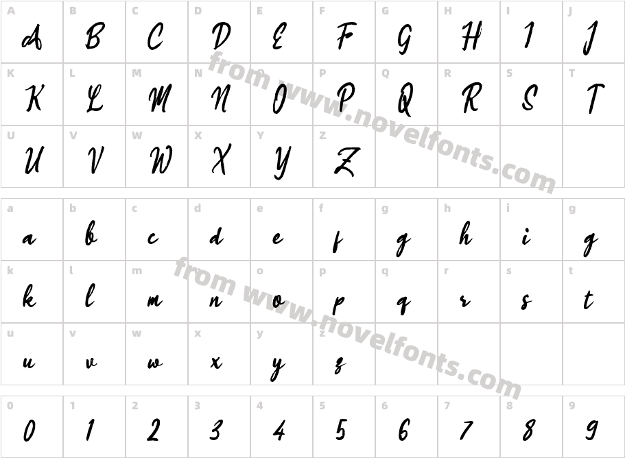 Inari SpiceyCharacter Map