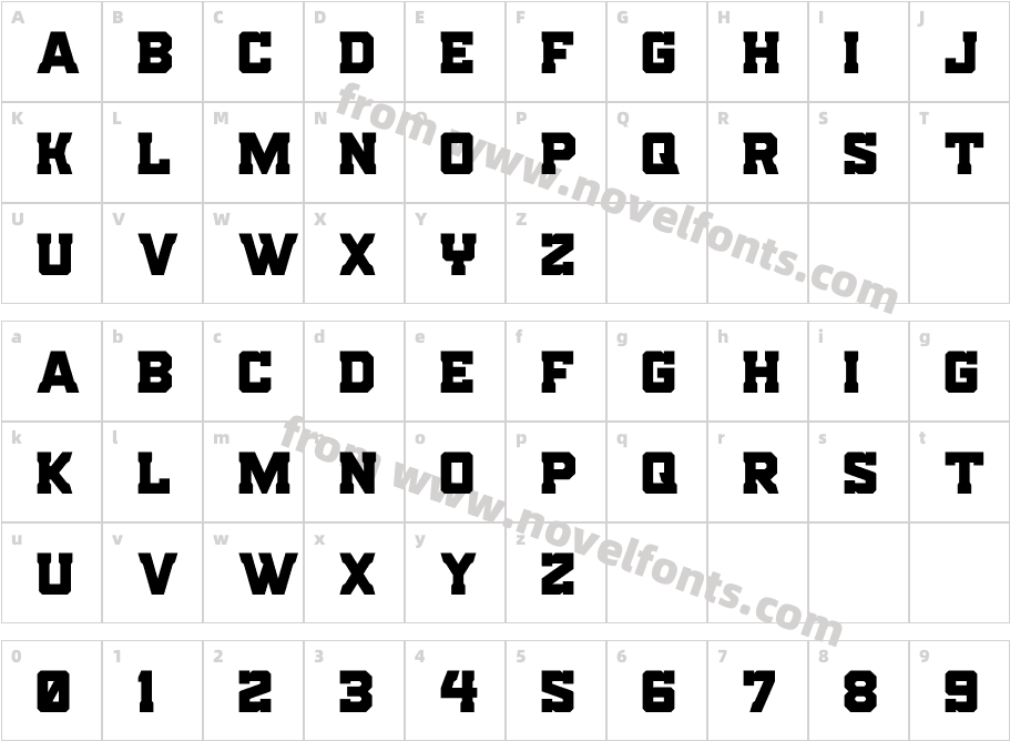 Indian Steeds CompactCharacter Map