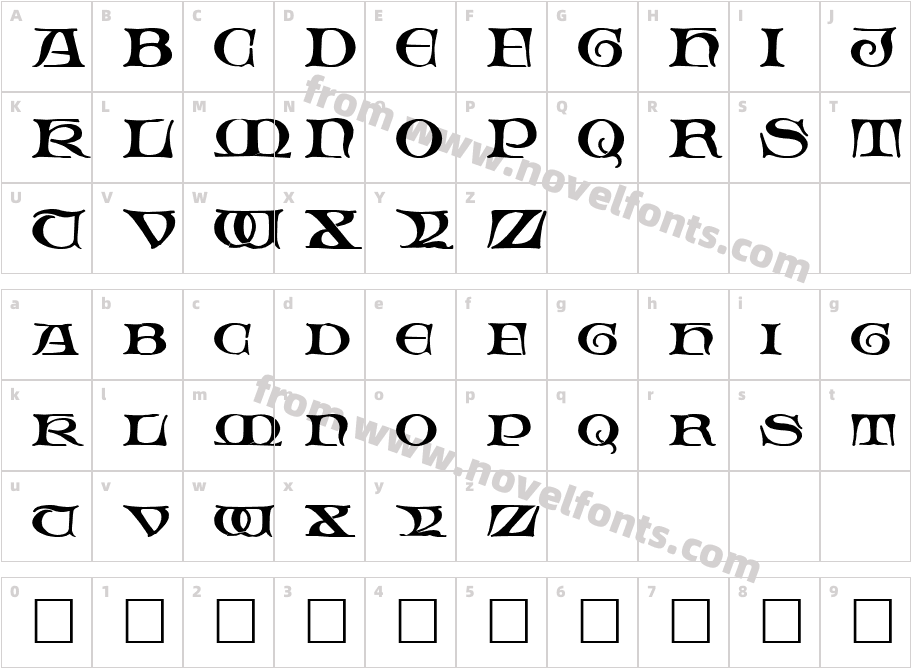 Fable RegularCharacter Map