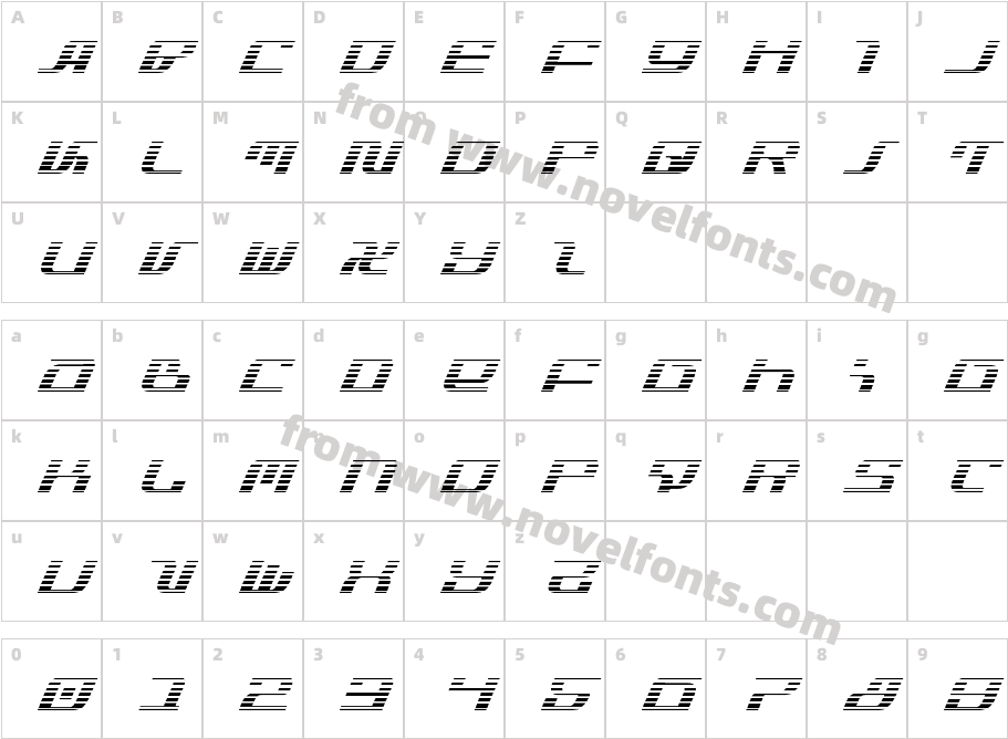 Infinity Formula Gradient ItalCharacter Map