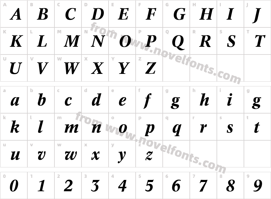 InformaticsSSK-Bold-Italic_23901Character Map