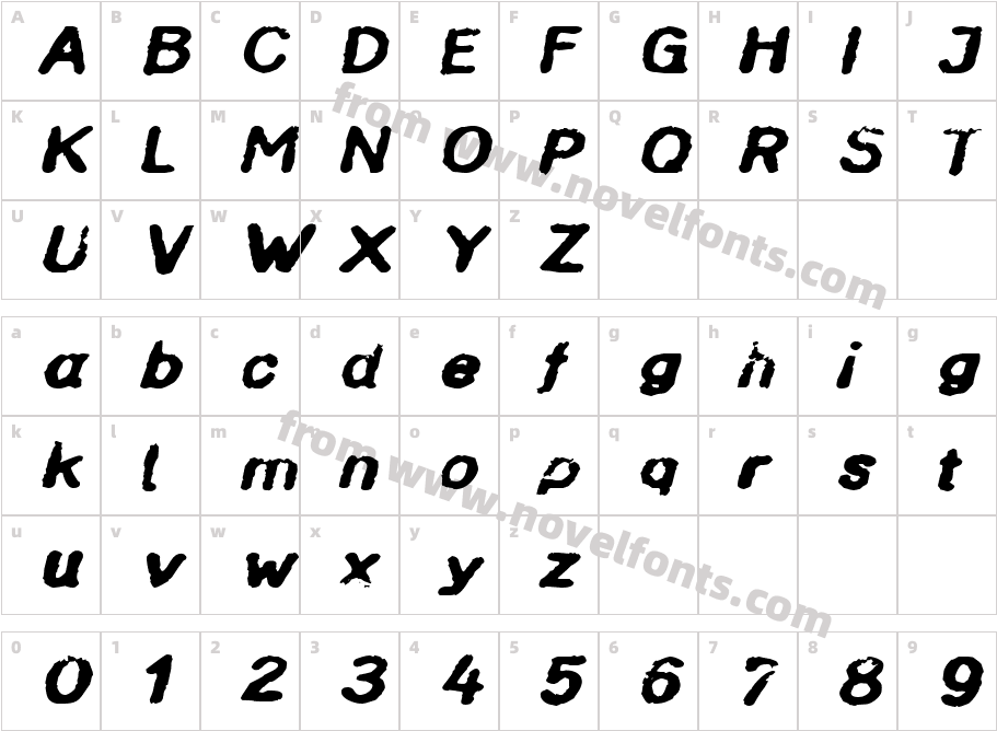 InkbleedExtended_ObliqueCharacter Map