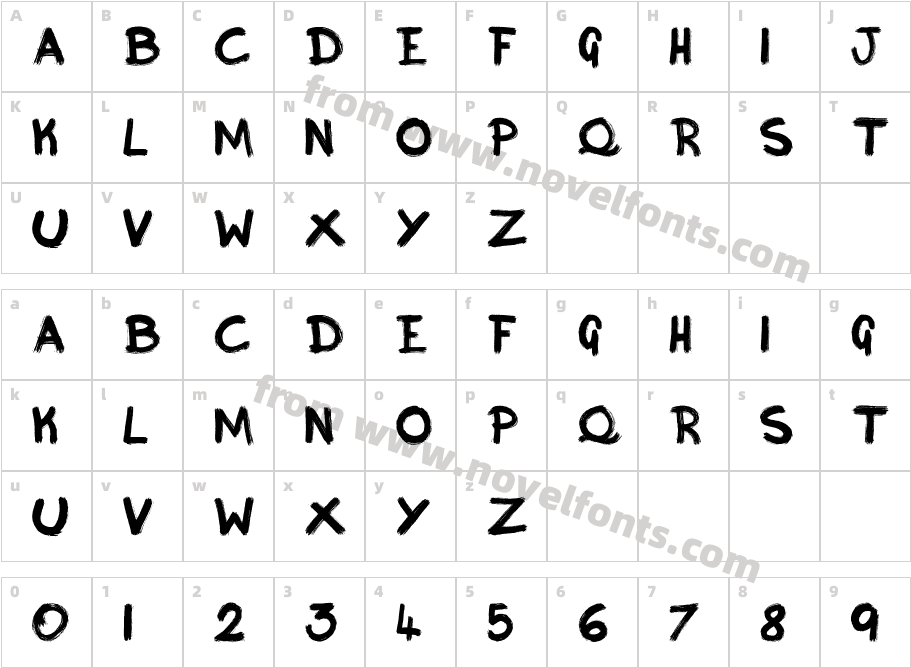 InkyCharacter Map