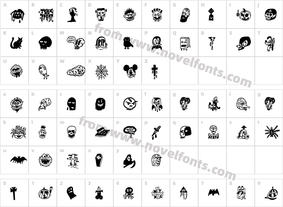 Insane Woodcutter HalloweenCharacter Map