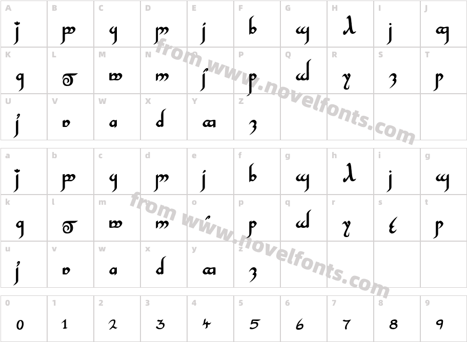 InshallahSSK-Bold_24017Character Map