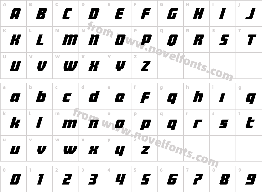 Intrepid Spear LC Expand ItalCharacter Map