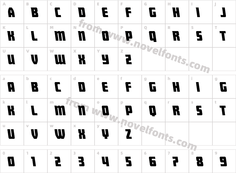 Intrepid Spear LeftalicCharacter Map