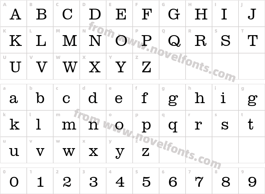 IntroitLightSSKCharacter Map