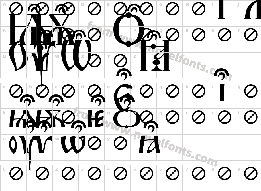 Irmologion BrthCircumflexCharacter Map